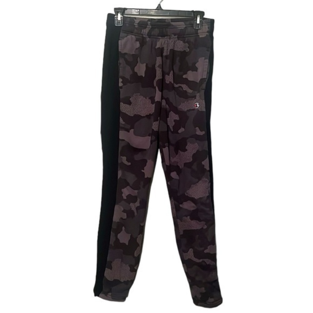 Champion Joggers, Gray/Black Camo, Size Small